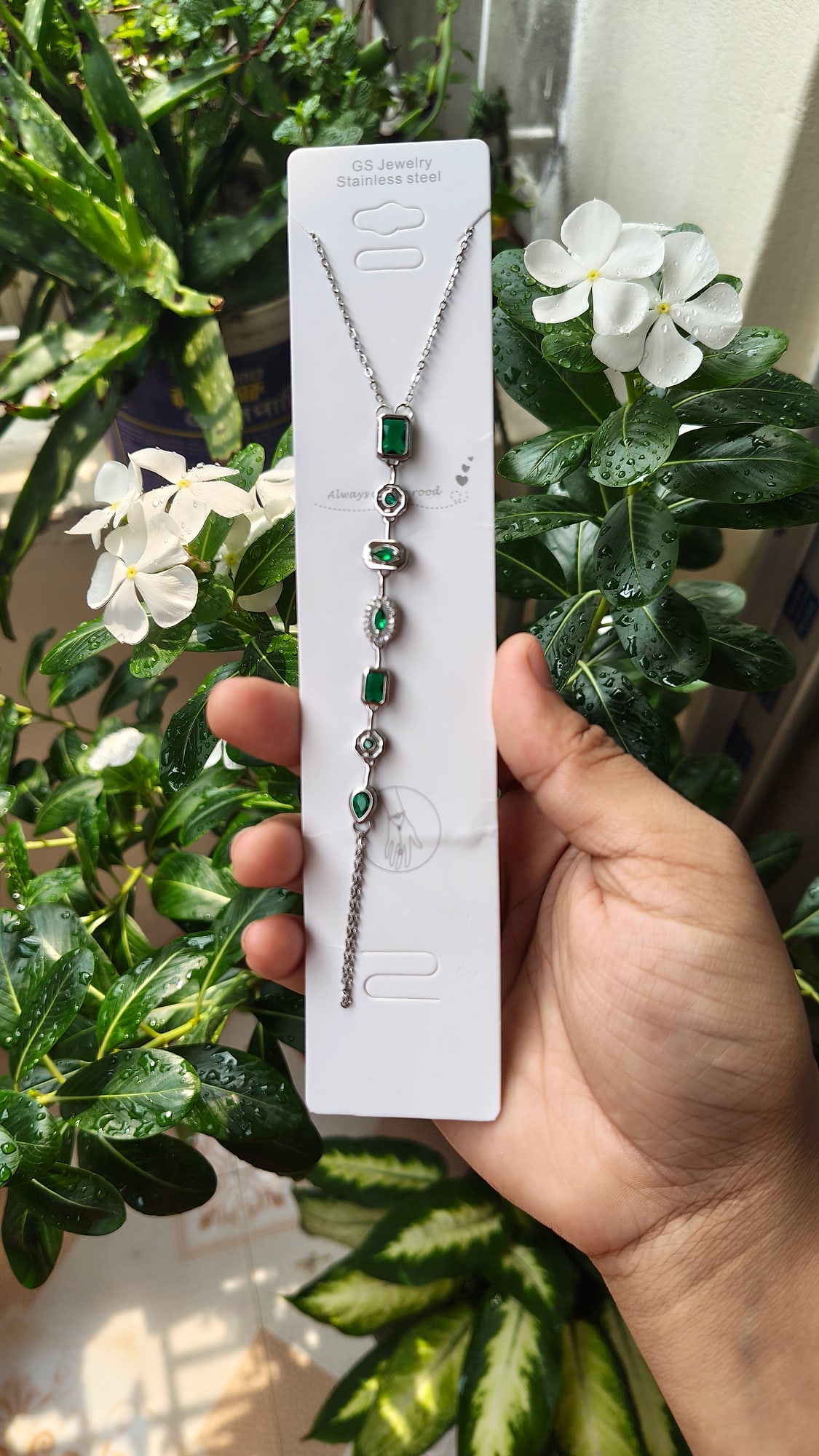 Emerald Drop Lariat - Image 2