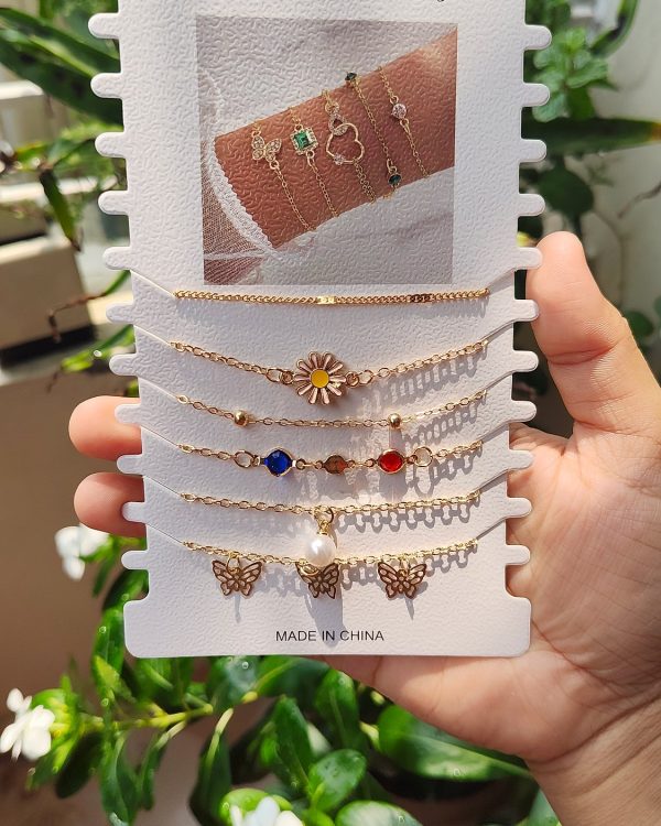 Gold-Tone Stacking Bracelet Set - Sira Elegance