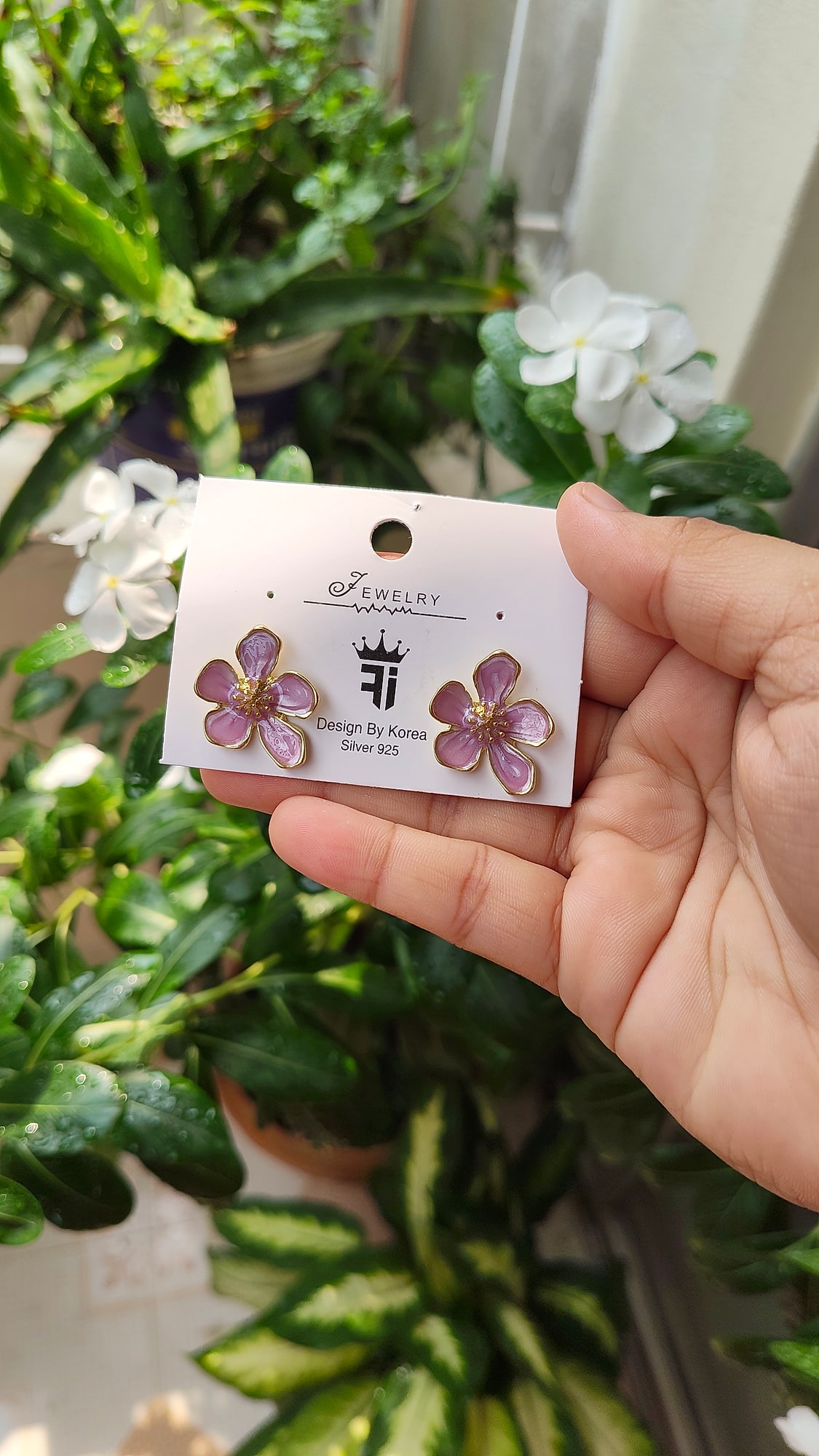 Lilac Bloom Studs