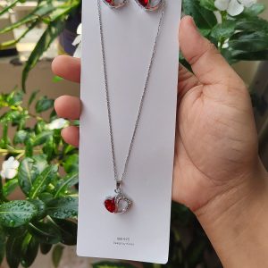 Ruby Heart Pendant