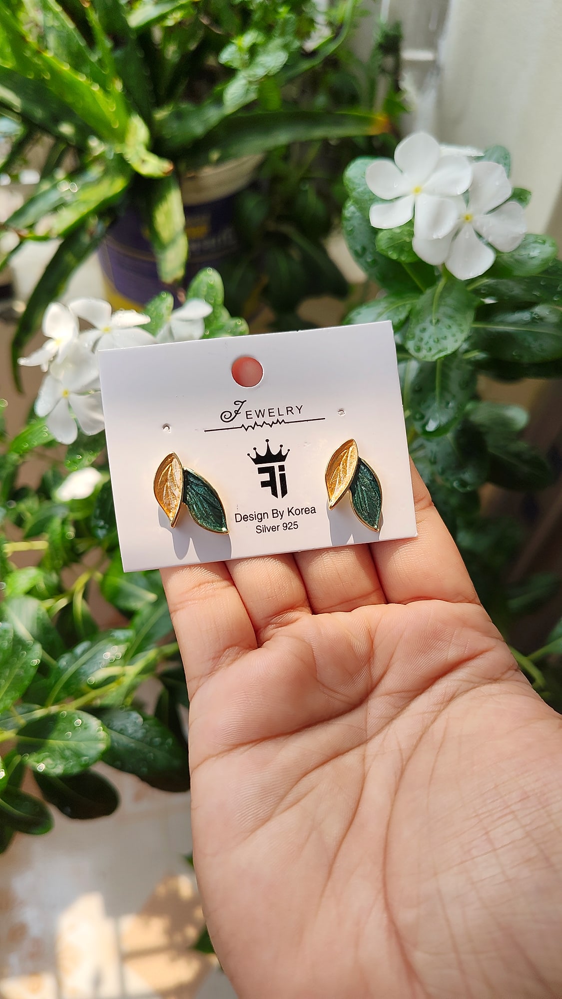 Verdi Leaf Studs